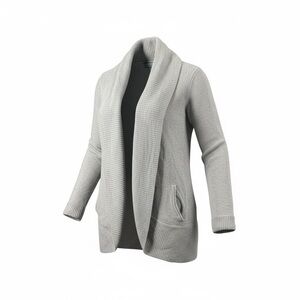 Barefoot Dream Cardigan Shawl Neck Sweater Khaki Color Size Medium